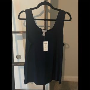 Navy Blue Chicos Travelers Tank Top